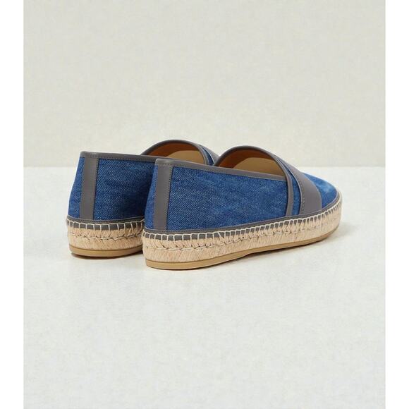 NIB Gucci Alejandro Denim Espadrilles Size UK7 US8 EU41 Authentic $800+ main image 4